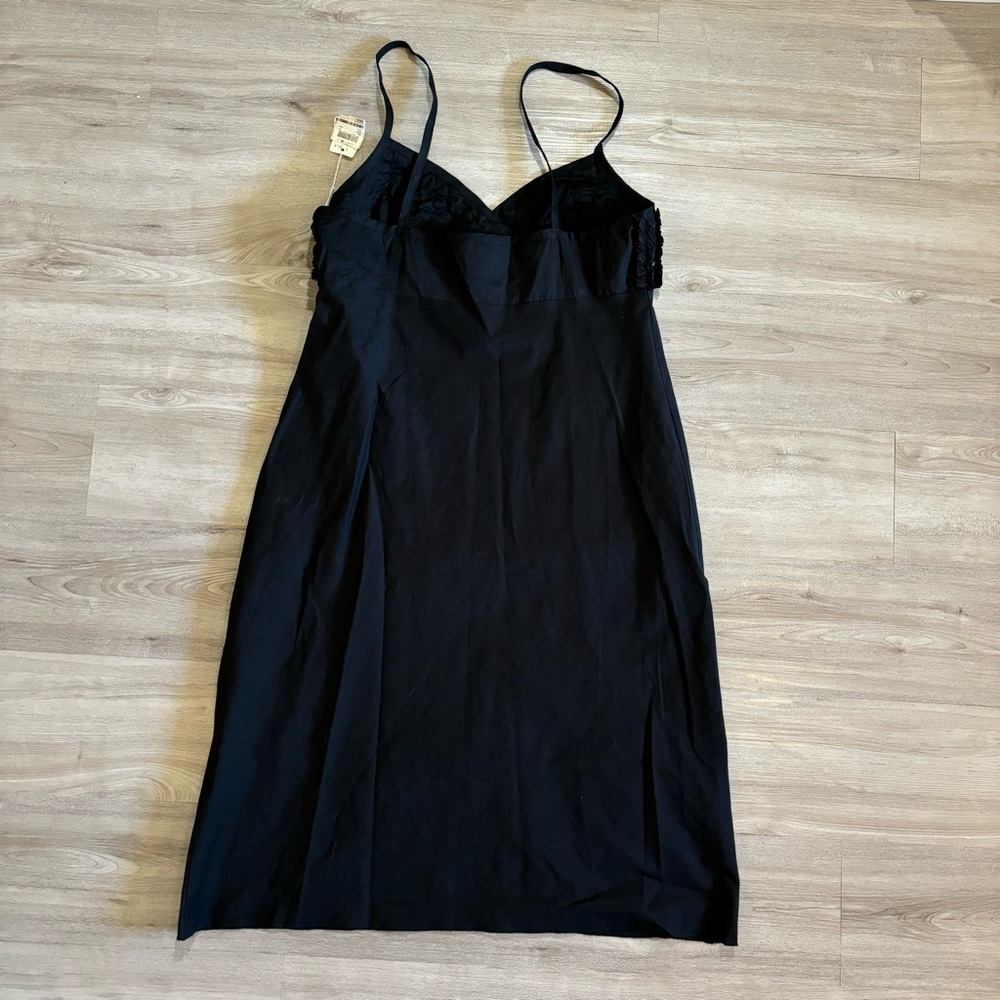 Black Ruffled Bodice Lightweight Women's M Dress Romantic Minimal Balletcore‎ - Picture 5 of 9
